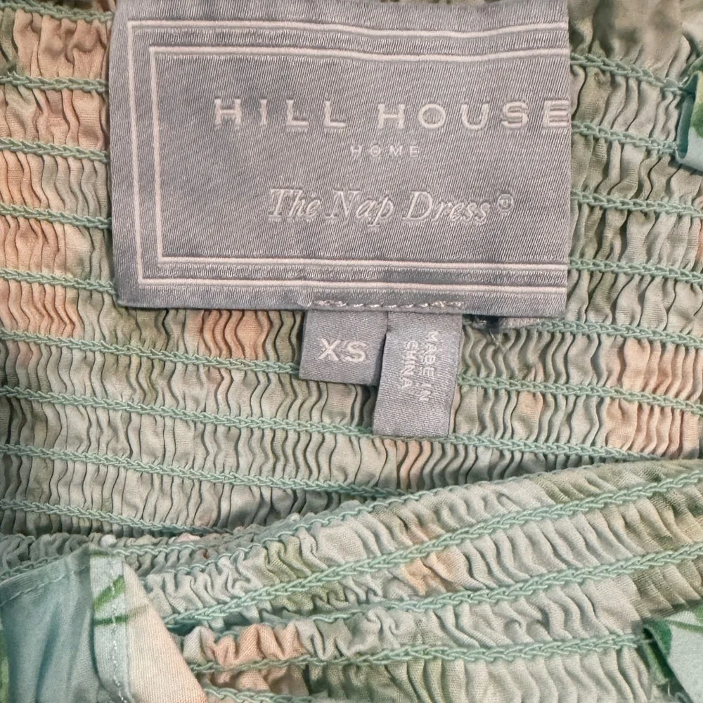 Hill House Elizabeth Mini Nap Dress in Blue Roses Cotton XS - Picture 5 of 6